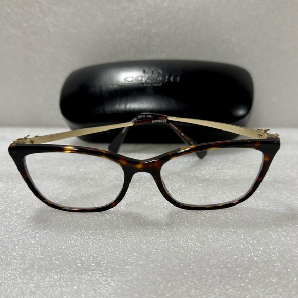 COACH Eyeglasses HC6107 5485 Dark Tortoise Frames 52 [] 17 140 - Picture 1 of 10